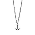Silver Anchor Pendant Beach Necklace - Silver Beach Jewelry Shop