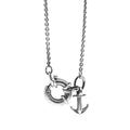 Silver Anchor Pendant Beach Necklace - Silver Beach Jewelry Shop