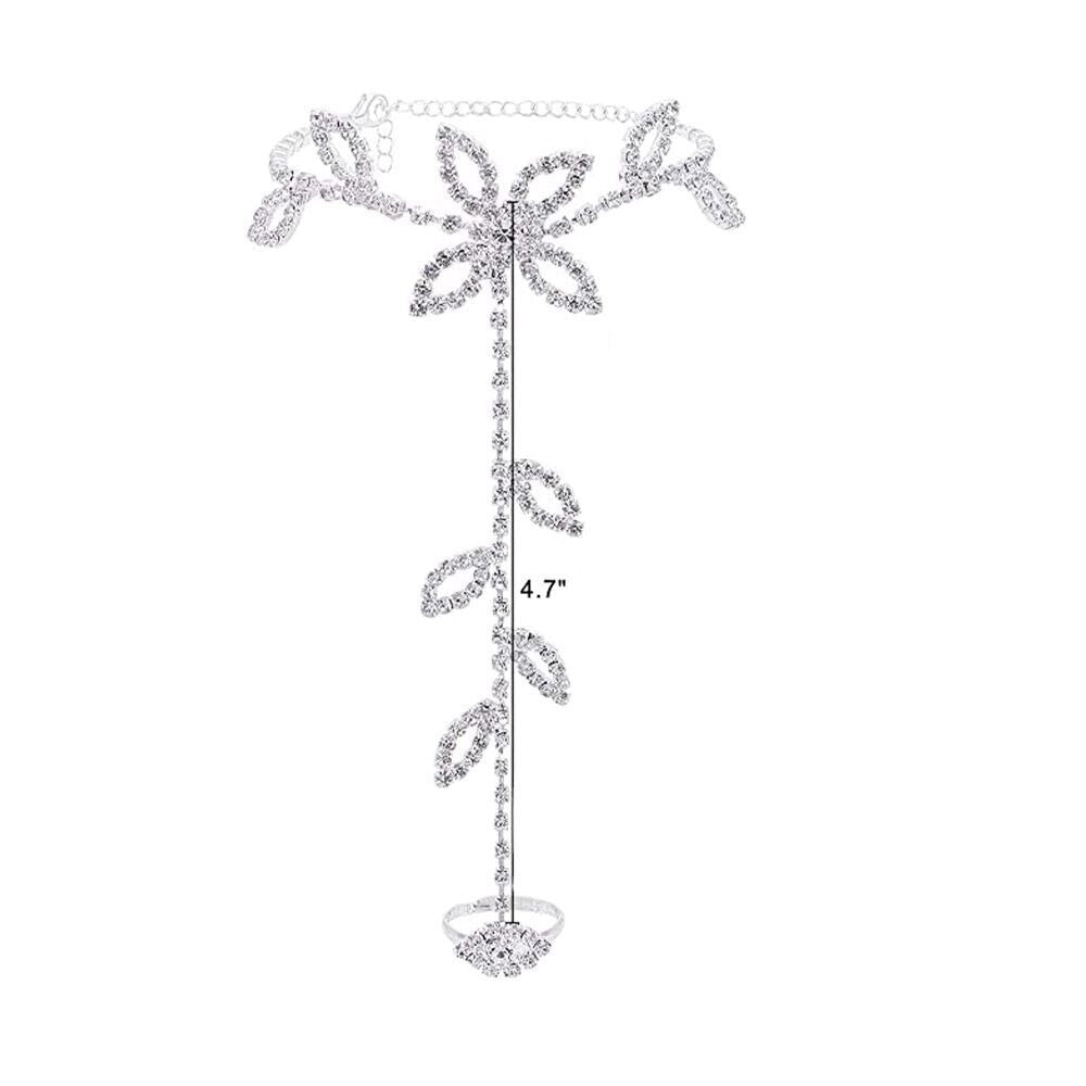 Silver Leaf Beach Anklet - Silver Beach Jewelry Shop